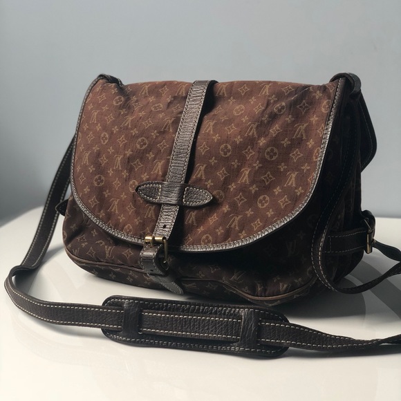 Louis Vuitton Handbags - LOUIS VUITTON Saumur 30 Mini Lin Crossbody Vintage